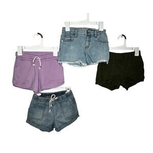 Cat & Jack/Justice bundle of denim/jersey/cargo shorts girls' size small (6-7)